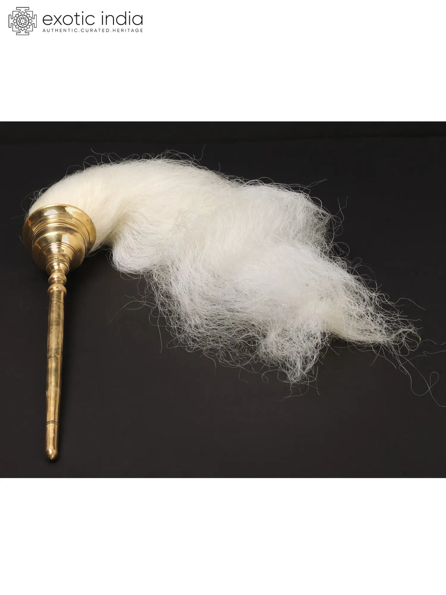Brass Puja Whisk for Pooja Rituals