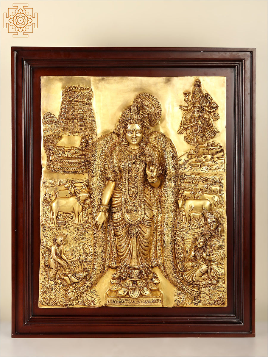 Alvar Saint Andal Brass Wall Hanging for Pooja