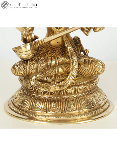 Superfine Saraswati Playing Veena | Brass
