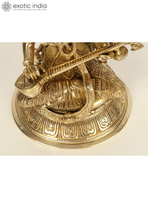 Superfine Saraswati Playing Veena | Brass