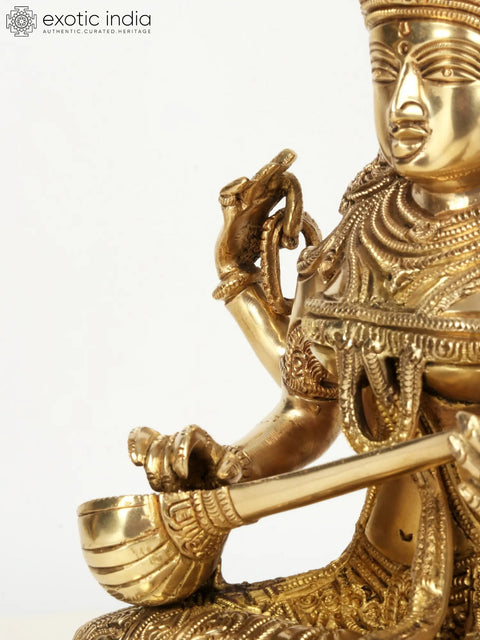 Superfine Saraswati Playing Veena | Brass