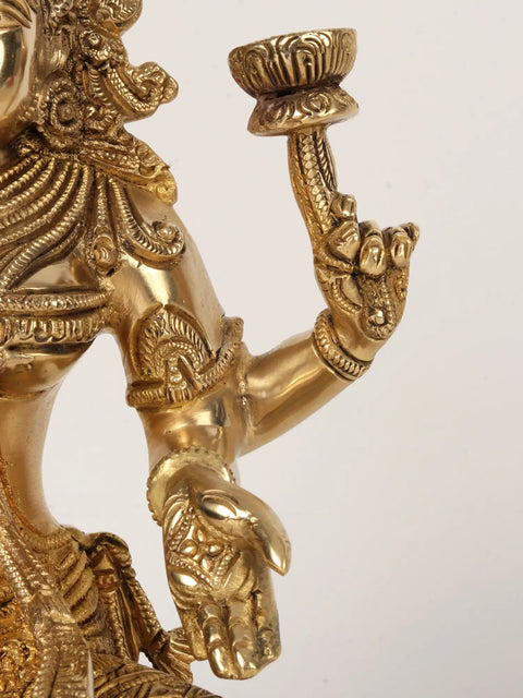 Superfine Goddess Of Wealth Lakshmi | Brass