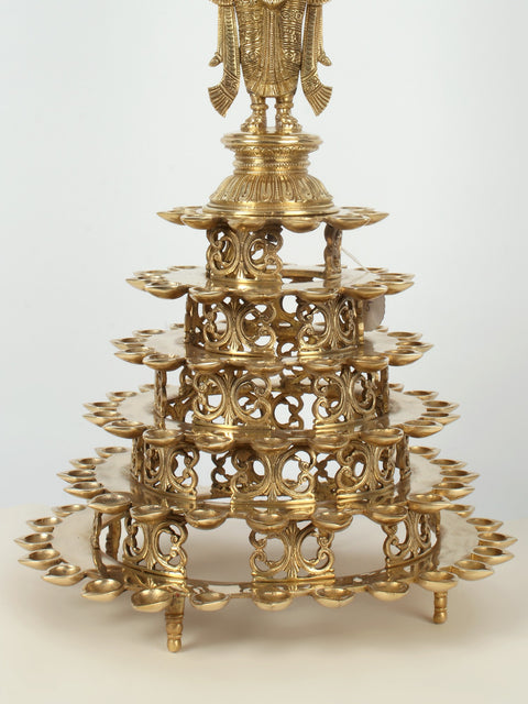 25" Superfine Deep Lakshmi 108 Wicks Lamp