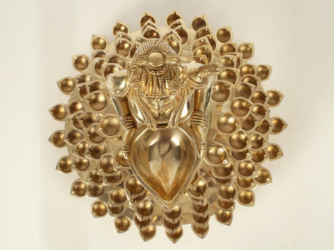 25" Superfine Deep Lakshmi 108 Wicks Lamp