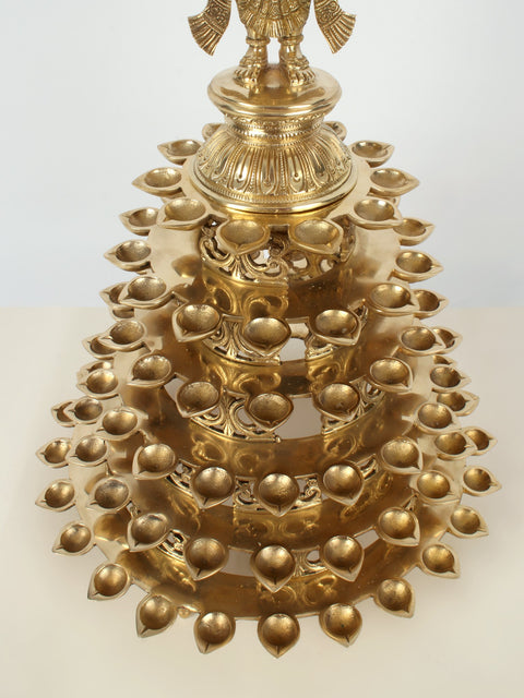 25" Superfine Deep Lakshmi 108 Wicks Lamp