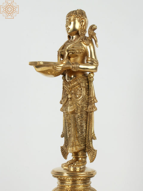 25" Superfine Deep Lakshmi 108 Wicks Lamp