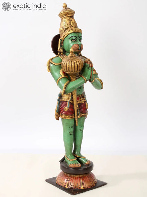 21'' Lord Hanuman In Anjali Mudra | Brass