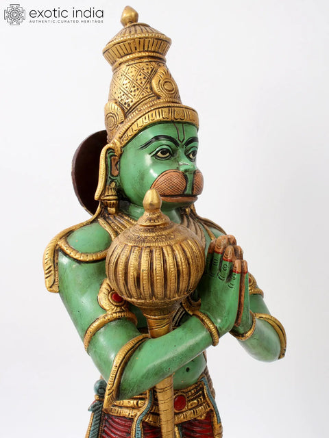 21'' Lord Hanuman In Anjali Mudra | Brass