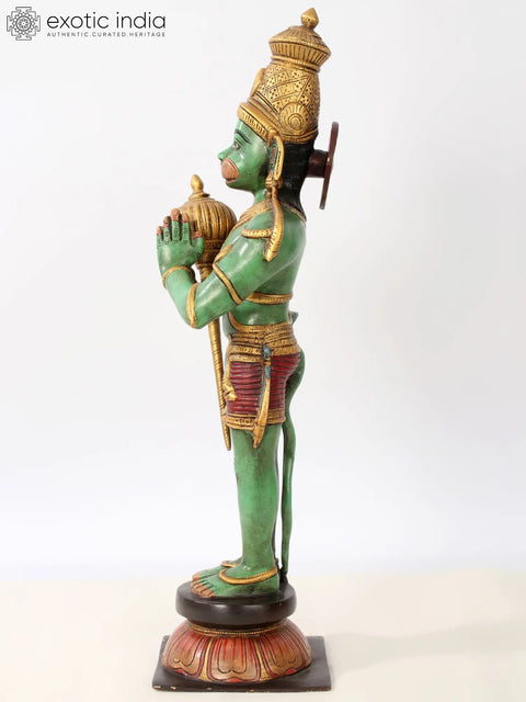 21'' Lord Hanuman In Anjali Mudra | Brass