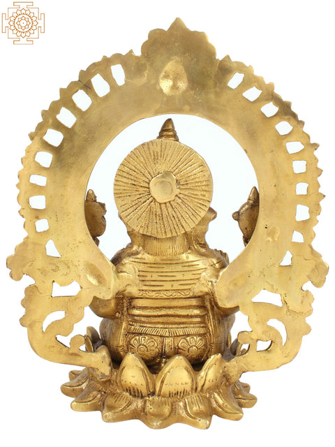 10'' Hindu God Ganesha With Arch | Brass