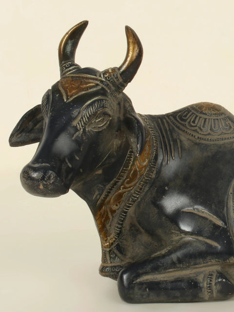 10'' Shiva Vahana Nandi Seated | Brass