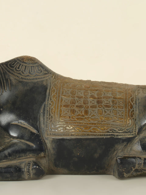 10'' Shiva Vahana Nandi Seated | Brass