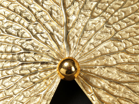 6" Lotus Design Wall Decor | Brass with Gold Plated