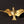 7" Brass with Gold Plated Wall Decor Bird