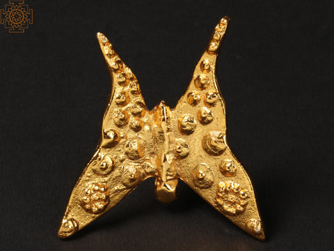 3" Brass with Gold Plated Butterfly | Wall Decor