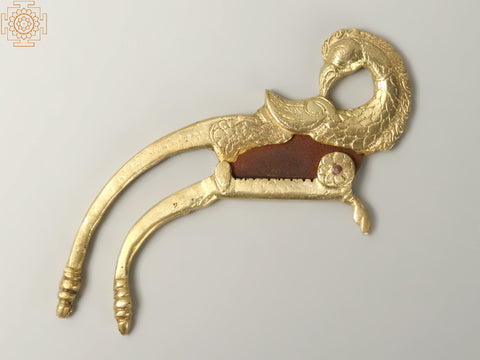 7" Brass Parrot Design Nut Cutter | Home Decor Items
