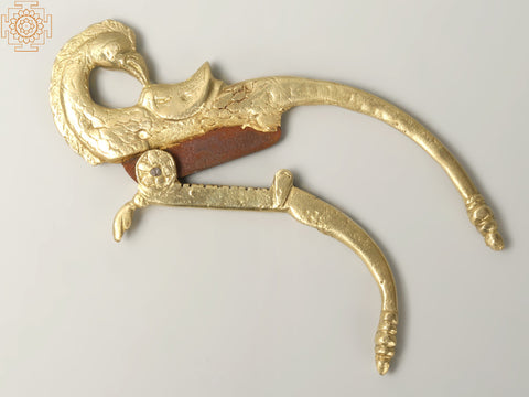 7" Brass Parrot Design Nut Cutter | Home Decor Items