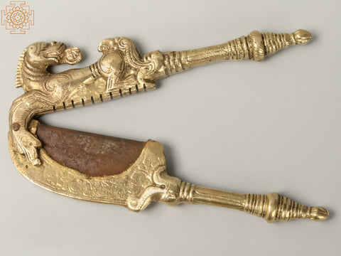 6'' Dragon Design Nut Cracker | Brass and Iron
