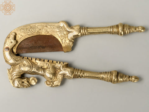 6'' Dragon Design Nut Cracker | Brass and Iron