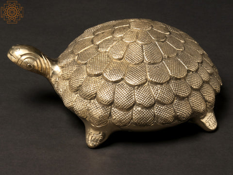 9" Protective Spherical Shell Brass Tortoise
