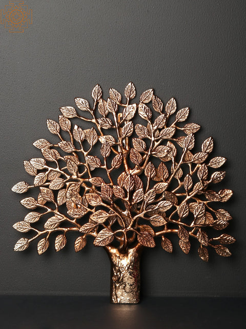 12'' Tree Of Life Wall Hanging | Brass