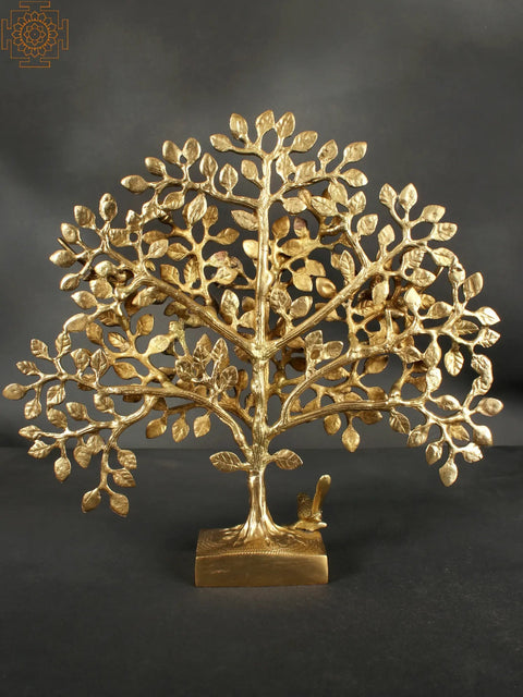 Three Birds Sitting On Tree Of Life