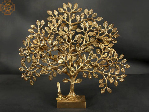 Three Birds Sitting On Tree Of Life