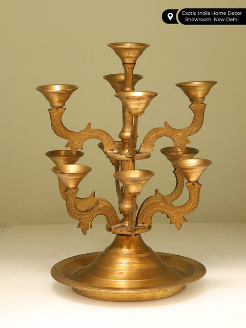 10" Brass Candle Holder
