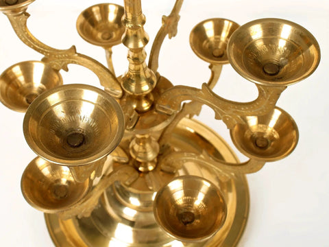 10" Brass Candle Holder