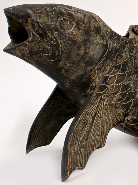 11" Brass Koi Fish Figurine | Designer Showpiece