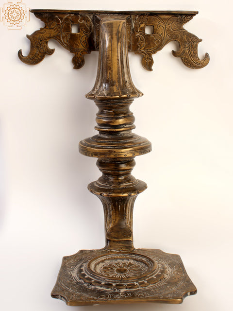 10" Brass Wall Mounted Candle / Diya Holder