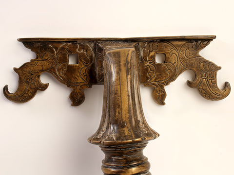 10" Brass Wall Mounted Candle / Diya Holder