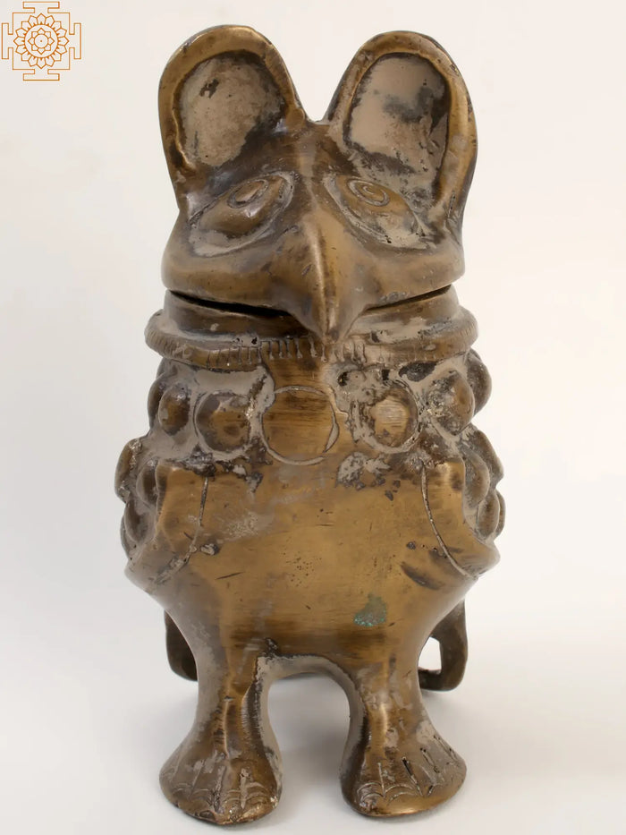 4" Small Brass Owl Box Handmade