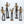 The Band - Set of Five Musicians With Various Instruments | Brass Statue