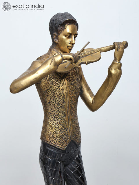 The Band - Set of Five Musicians With Various Instruments | Brass Statue