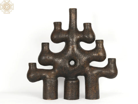 28" Designer Brass Candle Holder