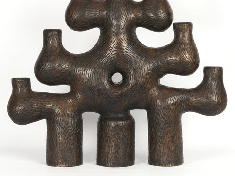 28" Designer Brass Candle Holder