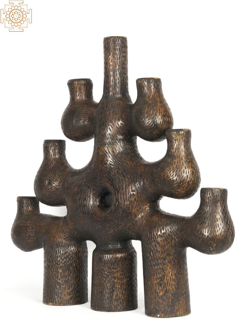 28" Designer Brass Candle Holder