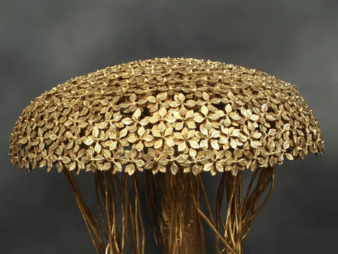 24" Superfine Round Shape Tree in Brass | Home Decor