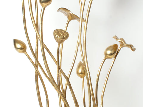 34" Brass Exquisite Tulip Flowers Bouquet