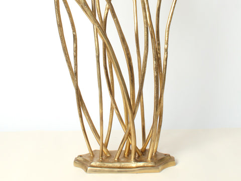 34" Brass Exquisite Tulip Flowers Bouquet