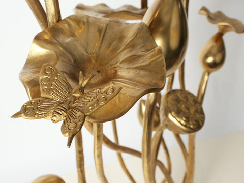 34" Brass Exquisite Tulip Flowers Bouquet