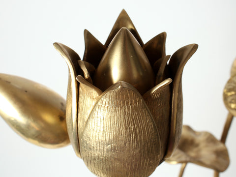34" Brass Exquisite Tulip Flowers Bouquet