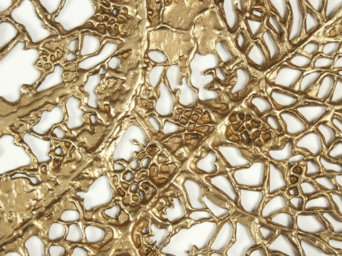 Designer Hollow Leaves | Wall Decor | Brass
