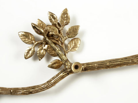 56'' Large Birds in Branch Door Handle | Brass