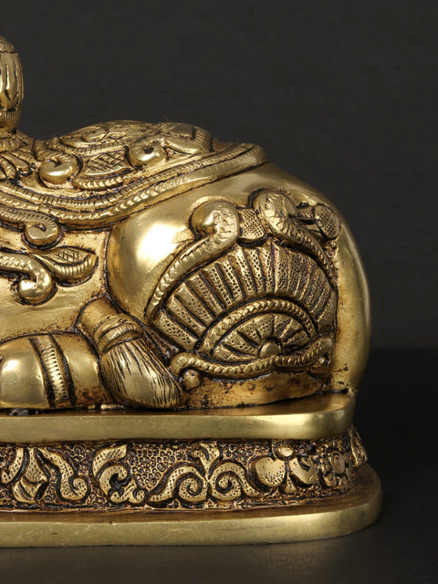 7'' Nandideva : Vahana Of Lord Shiva | Brass