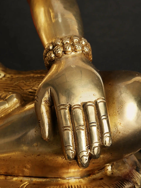 18'' Blessing Lord Mahadeva (Shiva) With Trident | Brass