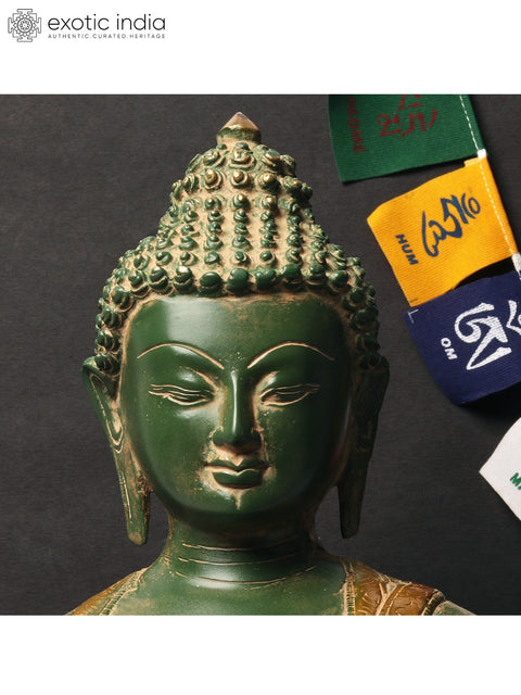 16'' Medicine Buddha With Bowl Of Gems | Brass