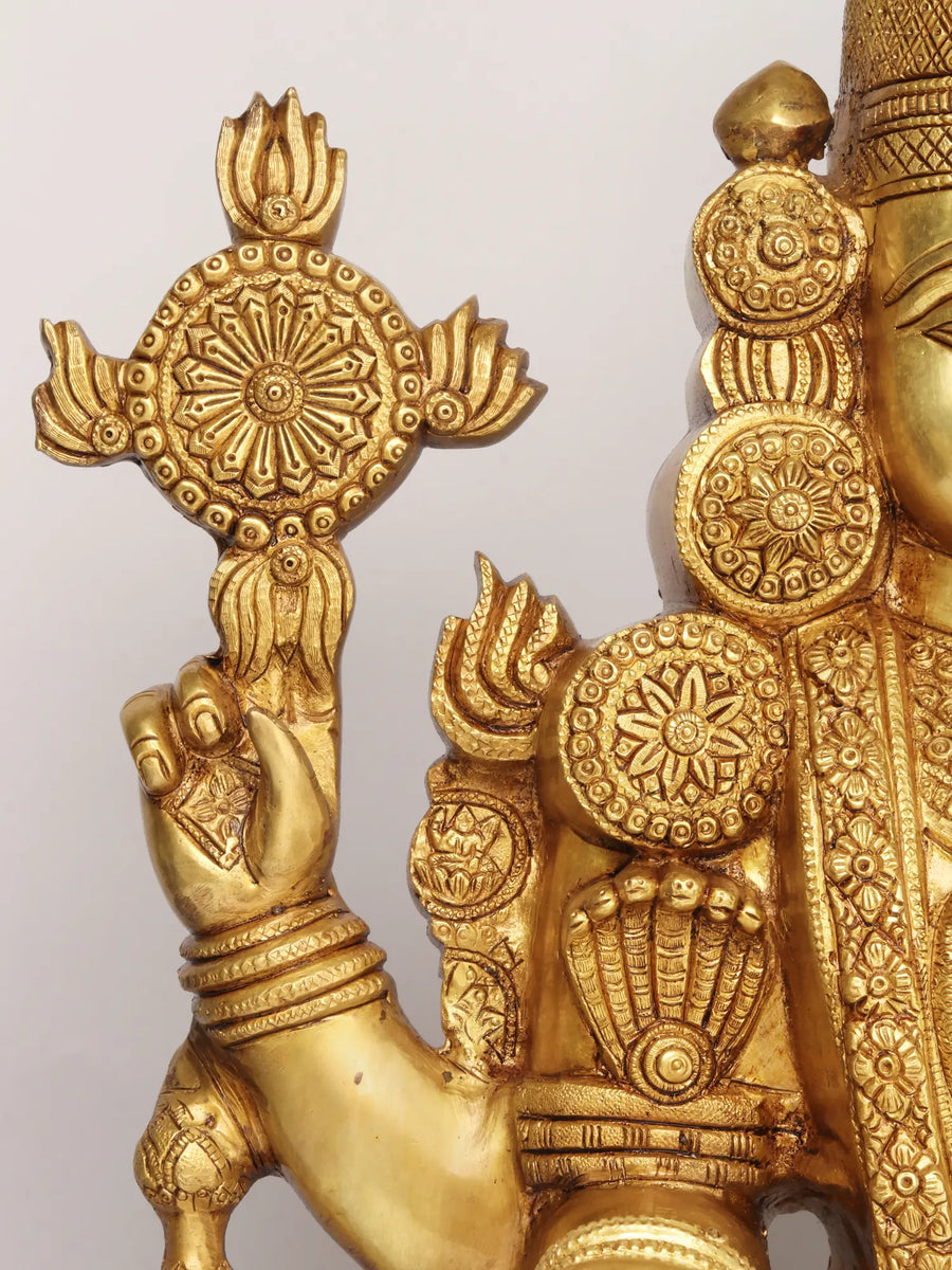 38" Large Lord Venkateswara Brass Statue for Home Pooja