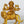 5" Small Eight Armed Goddess Durga Brass Idol Seated on Lion